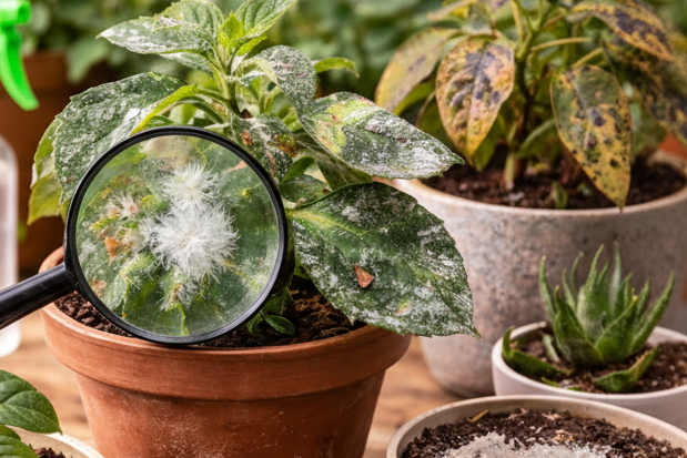Fungos em plantas de interior